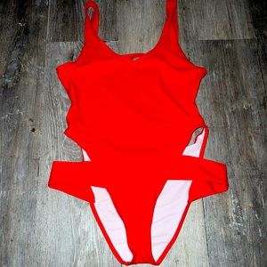 Boo hoo one piece high swimsuit